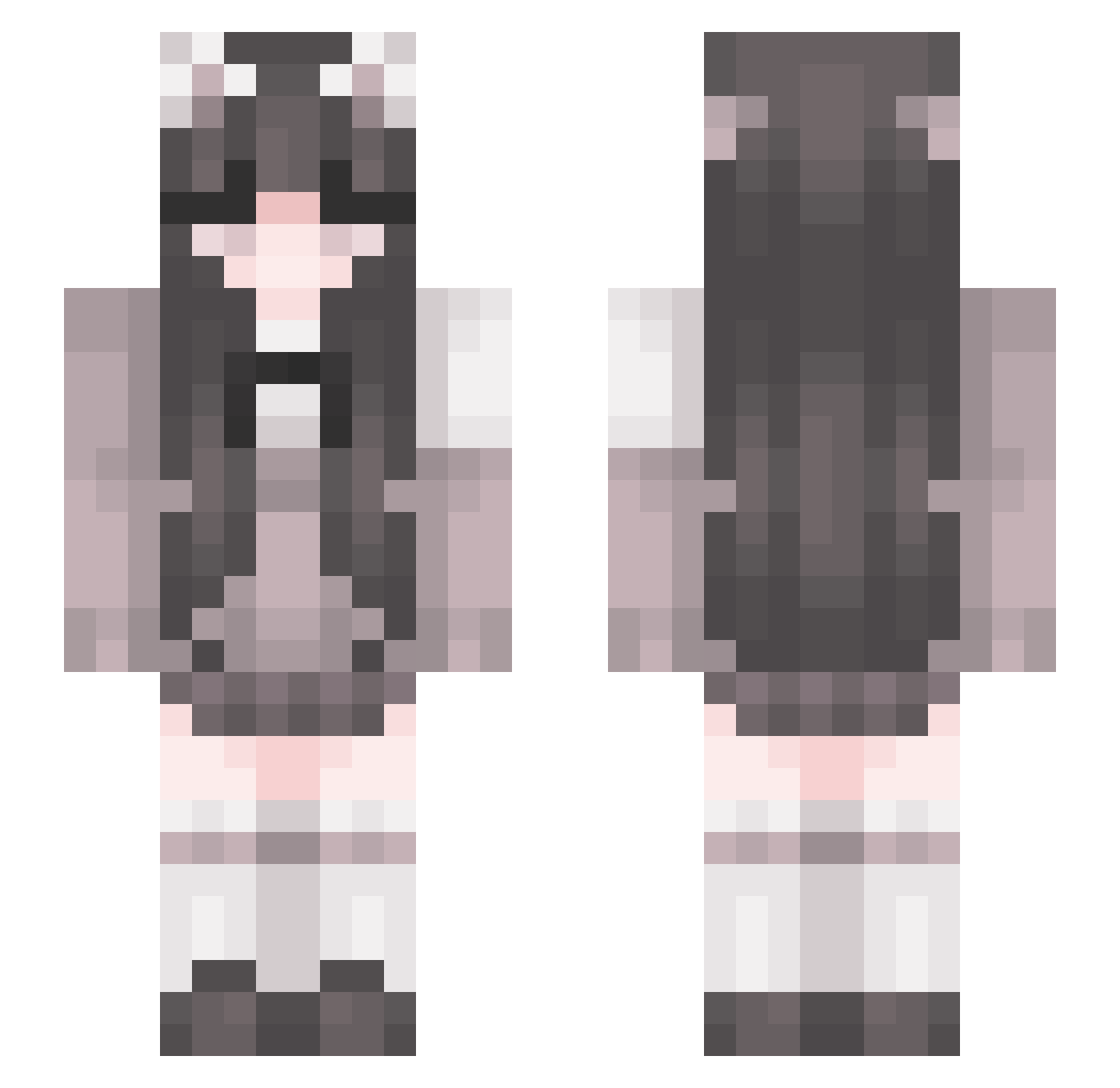 enSolar Minecraft skin, front and back view