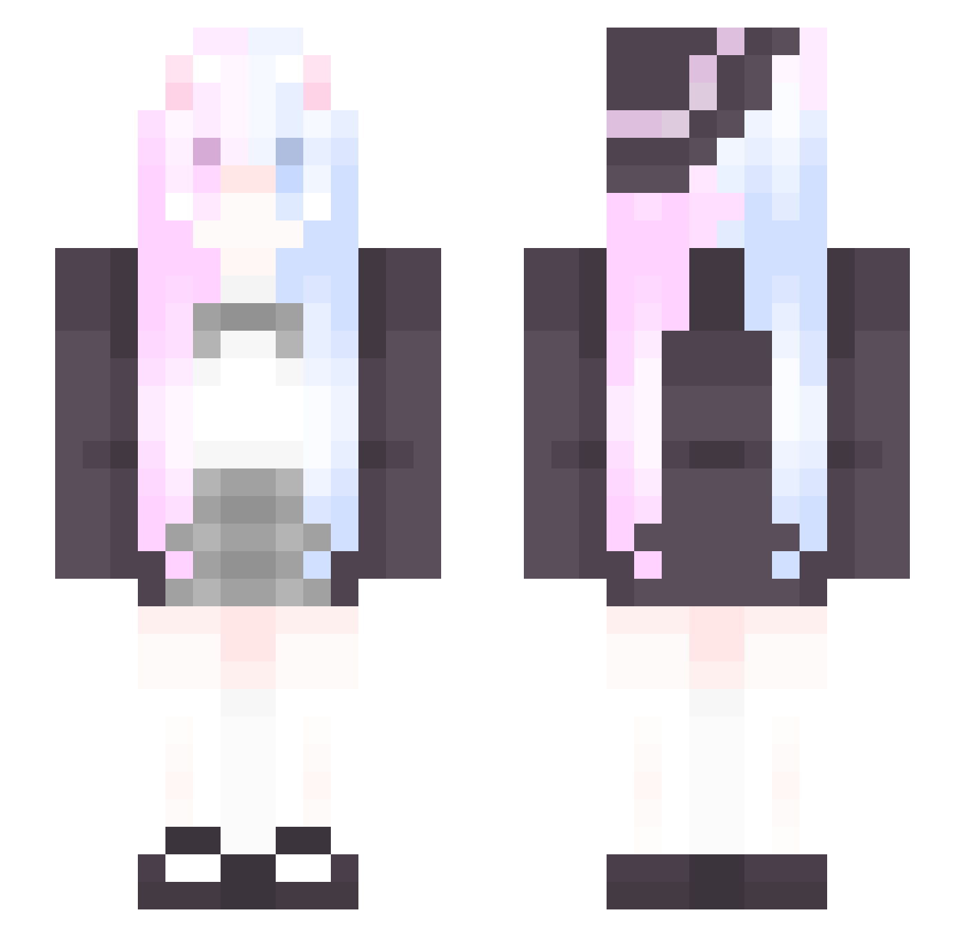 DeLink__ Minecraft skin, front and back view