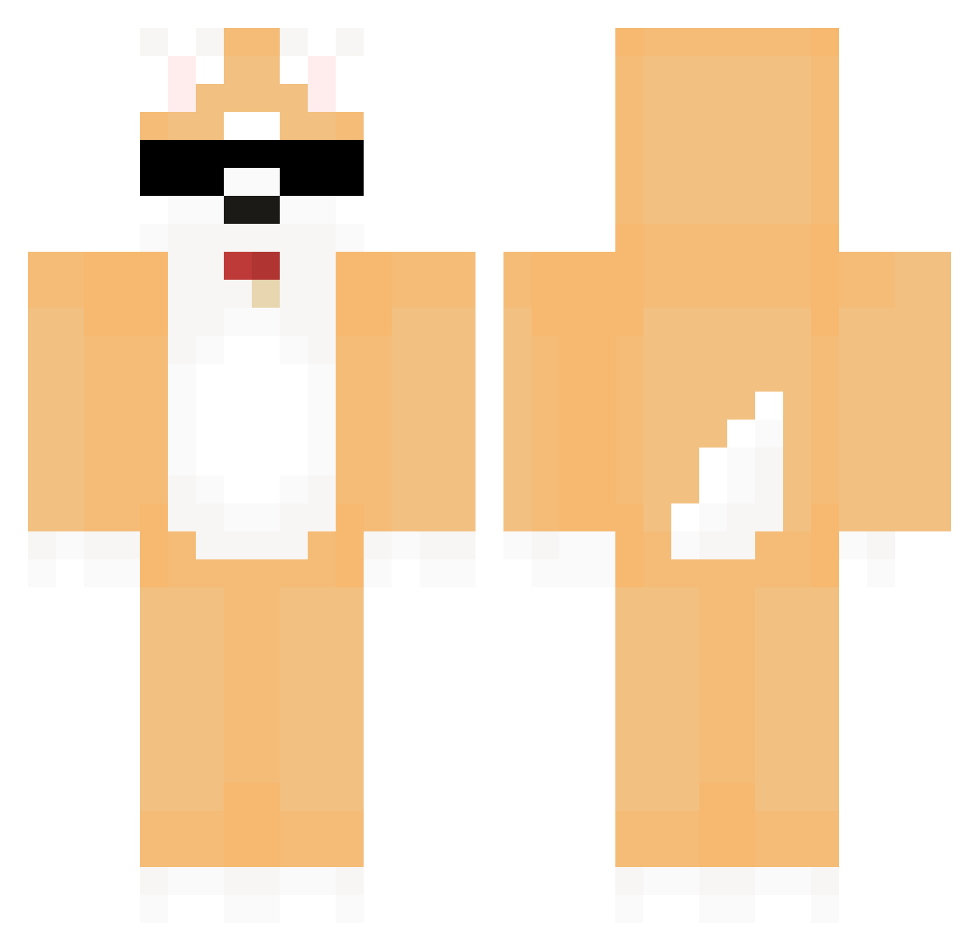 skibidi_Loczek Minecraft skin, front and back view