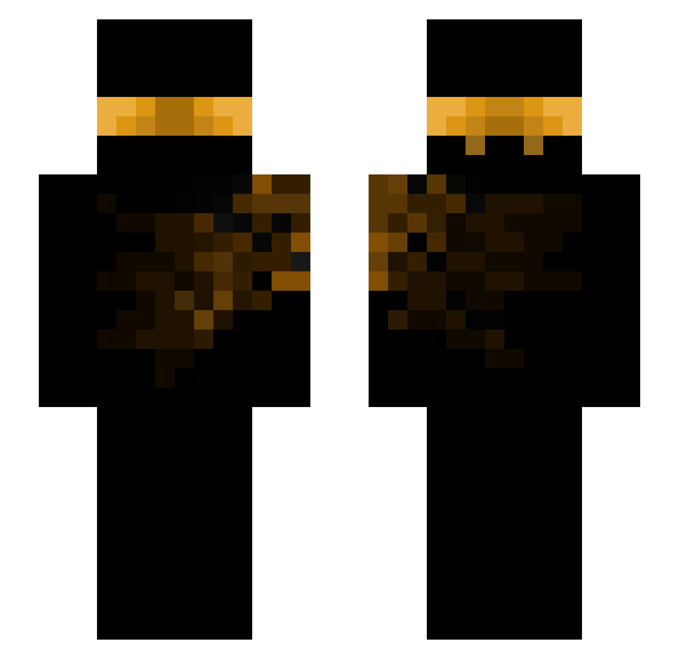 LJJG Minecraft skin, front and back view