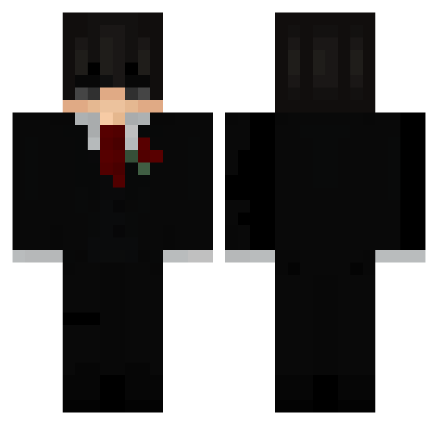 G63Benz Minecraft skin, front and back view