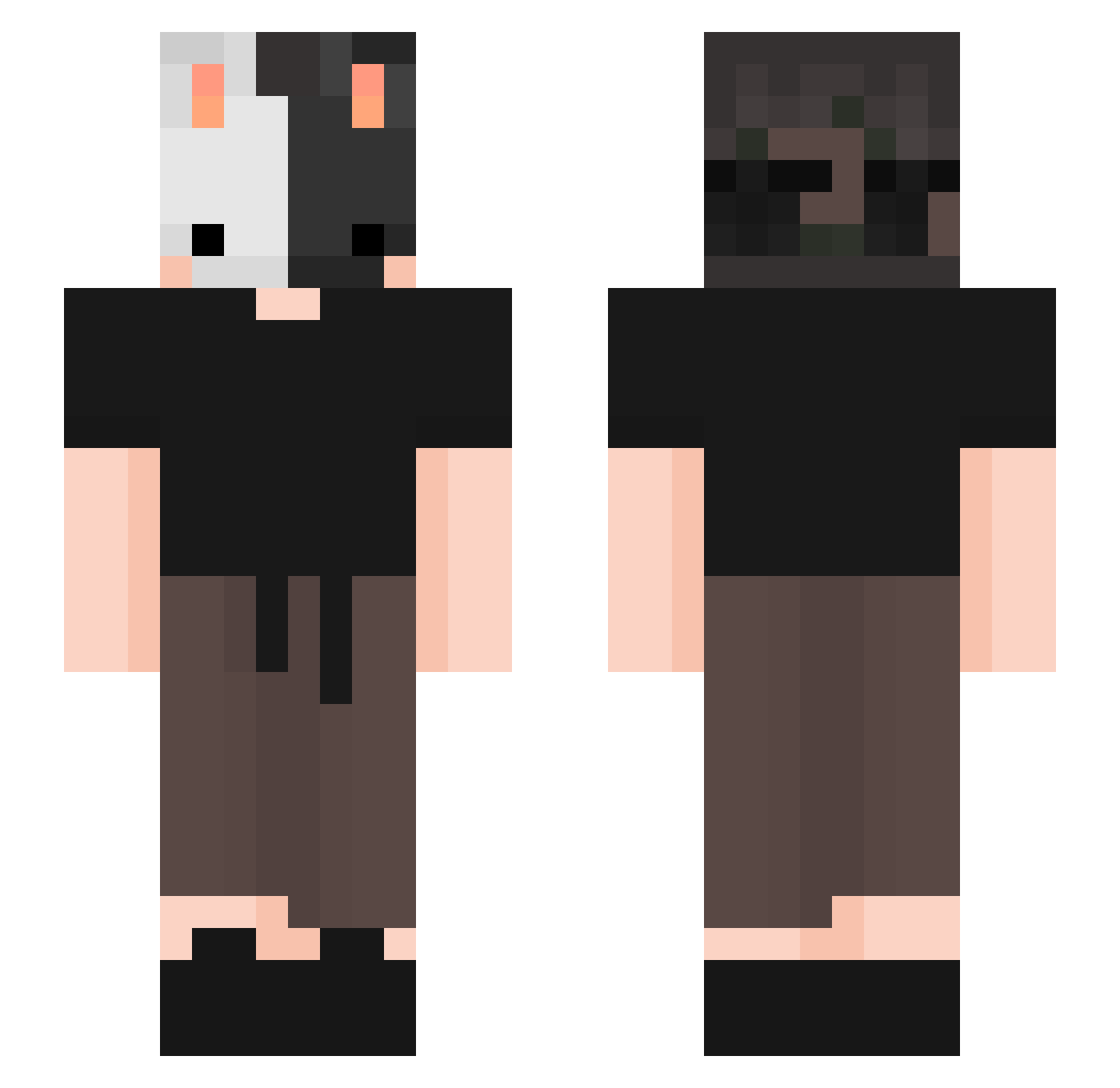 moogle99 Minecraft skin, front and back view