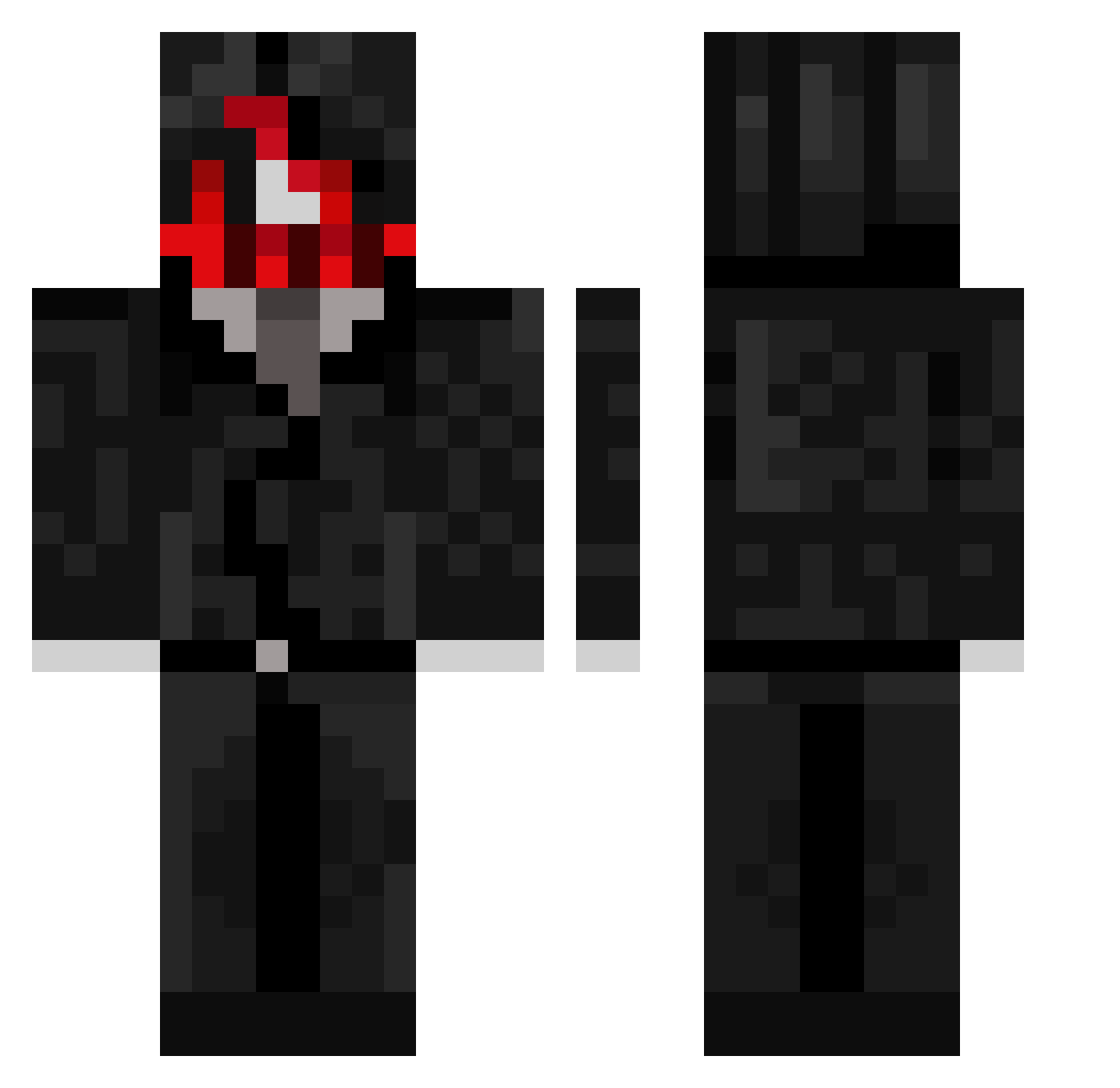 LittleDragon88 Minecraft skin, front and back view