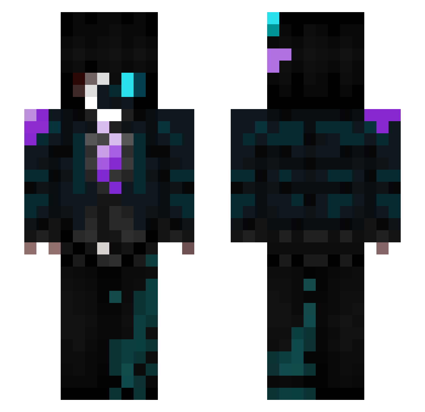 Filosofarei Minecraft skin, front and back view