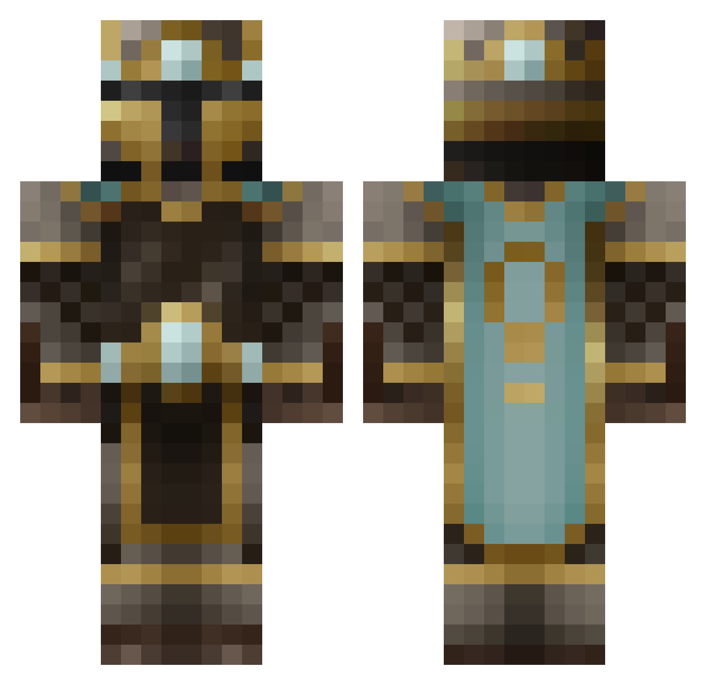 bud0526 Minecraft skin, front and back view