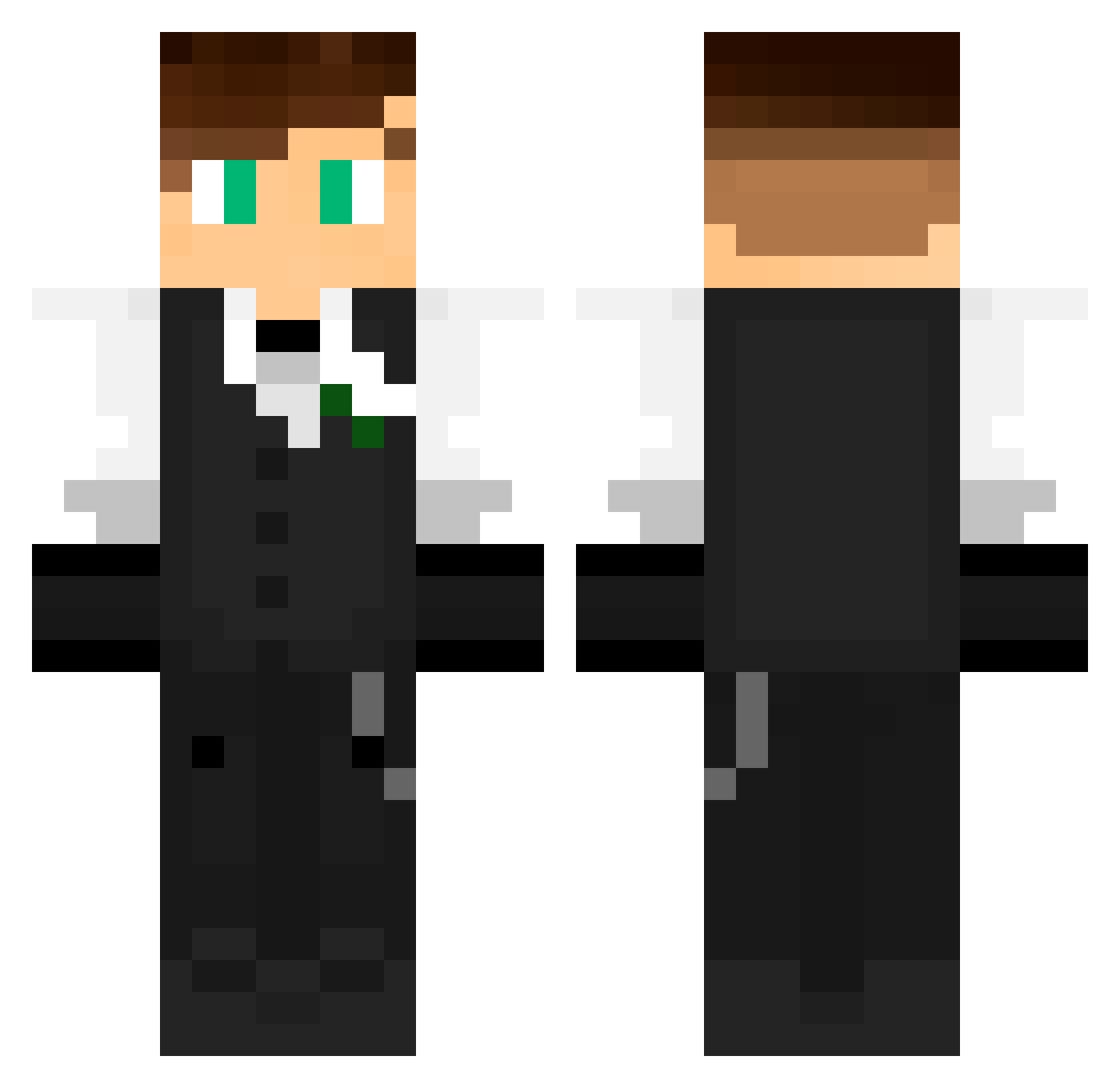 Arcanjo__ Minecraft skin, front and back view