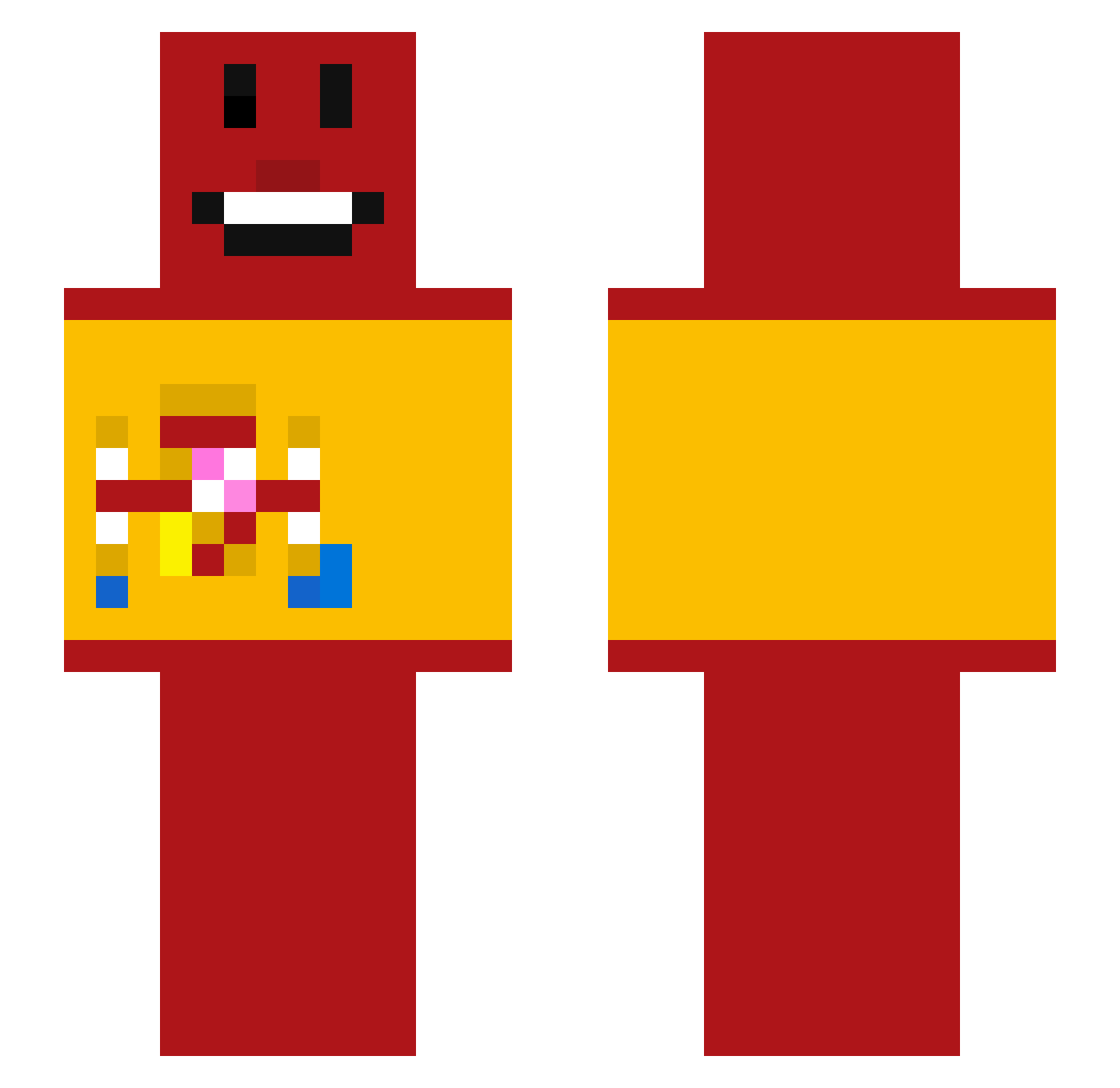 worldcup2077 Minecraft skin, front and back view