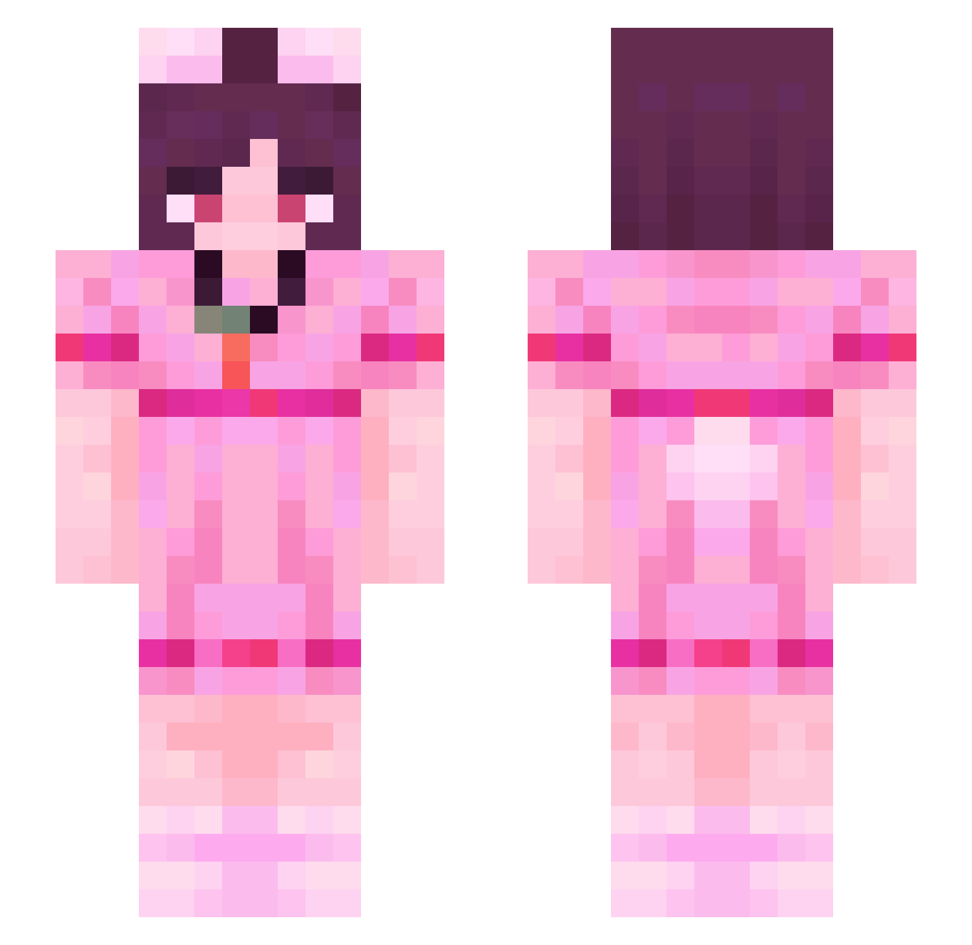 jackelwalker Minecraft skin, front and back view