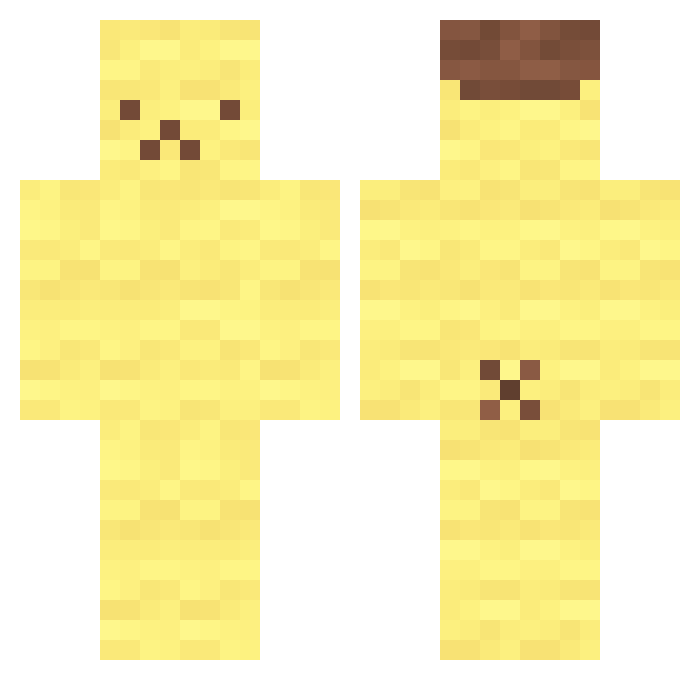 Pio_Lud Minecraft skin, front and back view