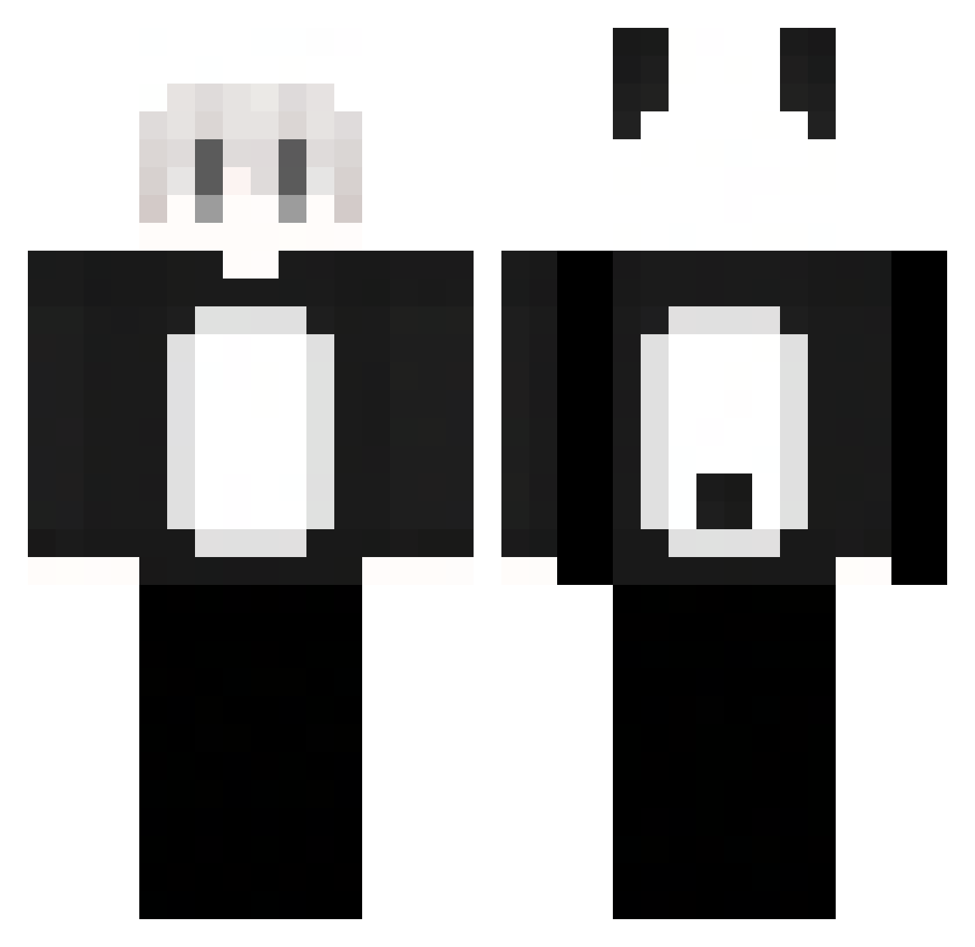 han0704 Minecraft skin, front and back view