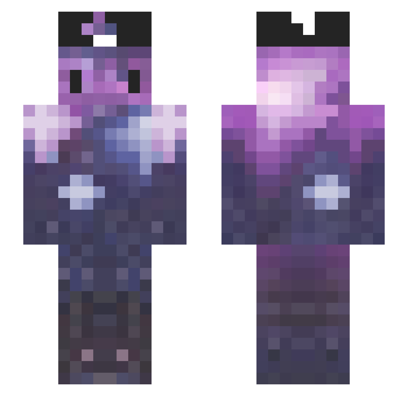 GoingScycho Minecraft skin, front and back view