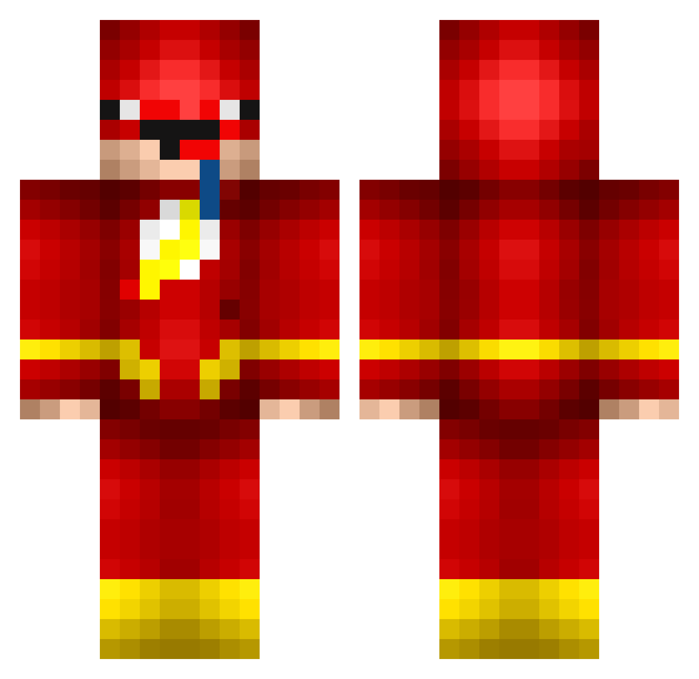 DarryAlex Minecraft skin, front and back view