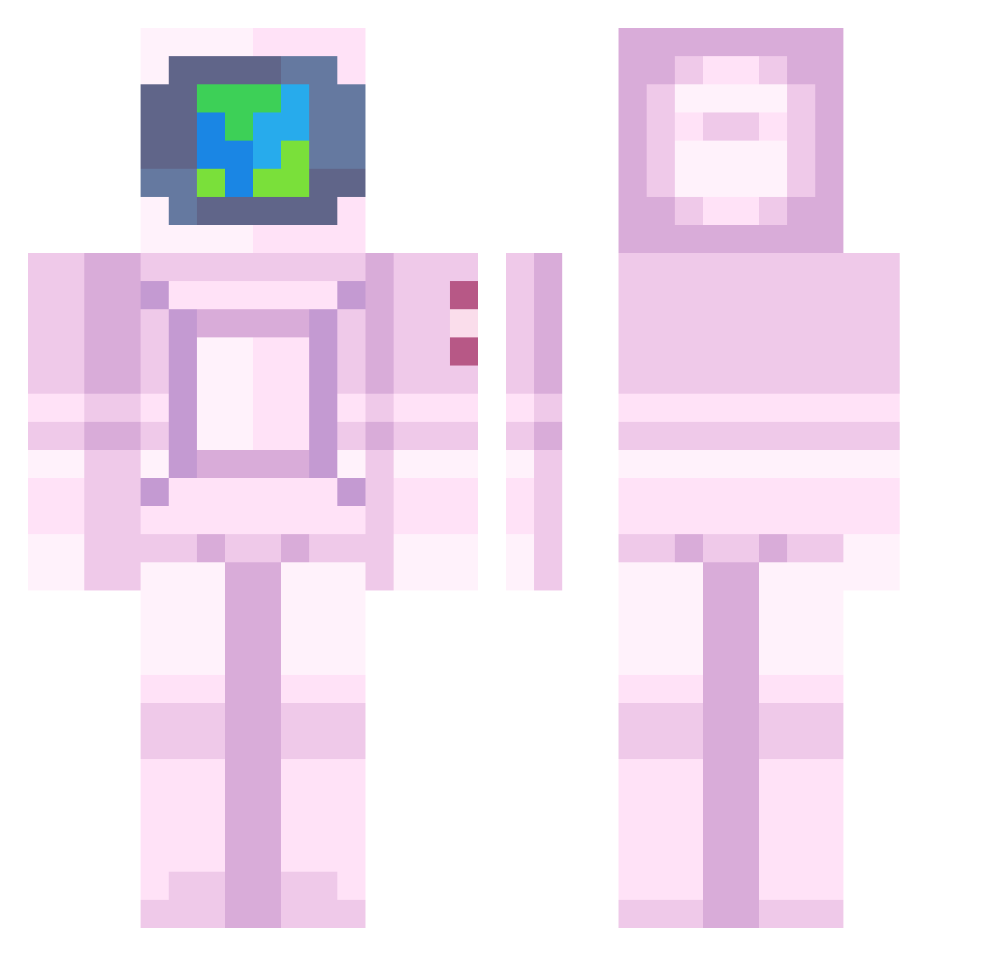 ChuckyFFezzz Minecraft skin, front and back view
