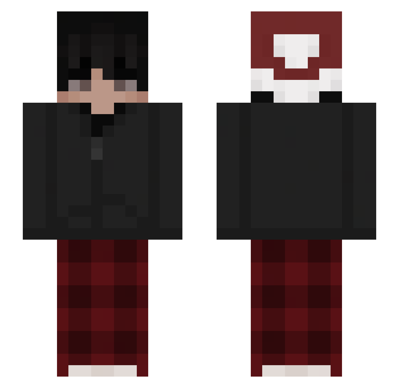 jscherm_ Minecraft skin, front and back view