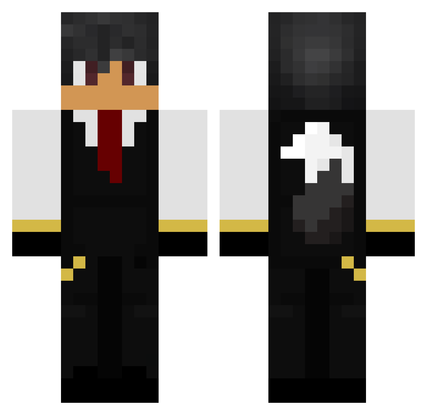 Cortex1__0 Minecraft skin, front and back view