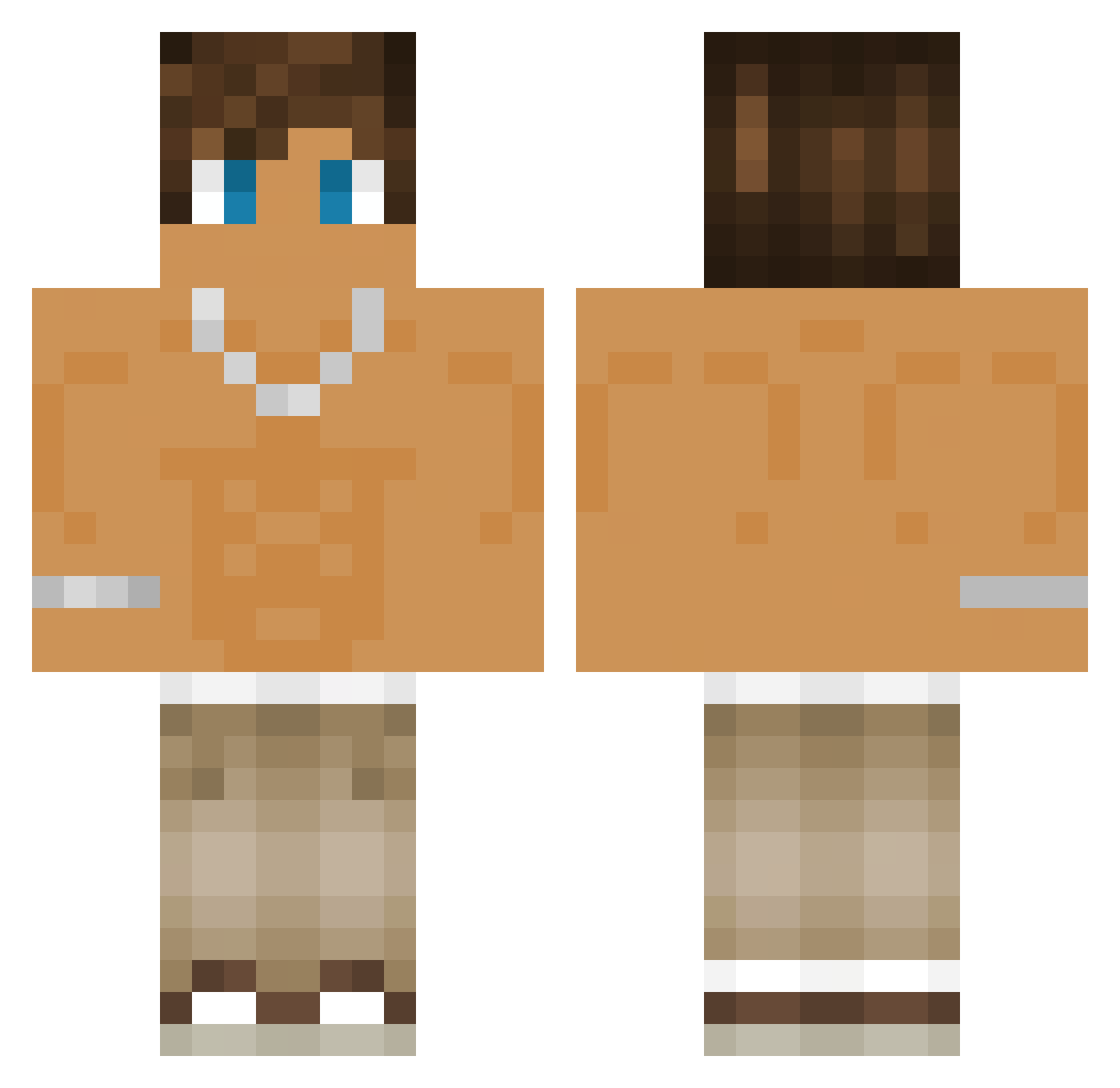 Teezy_T Minecraft skin, front and back view