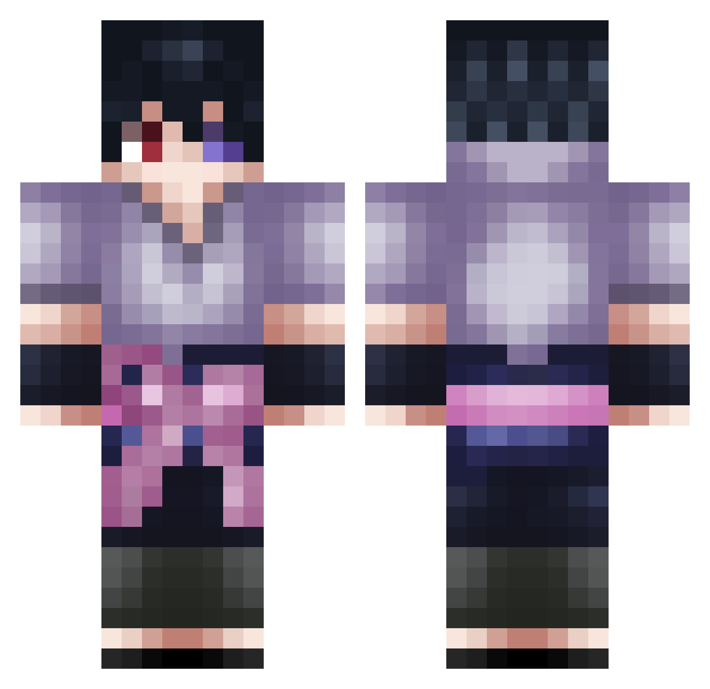 zzm062411 Minecraft skin, front and back view