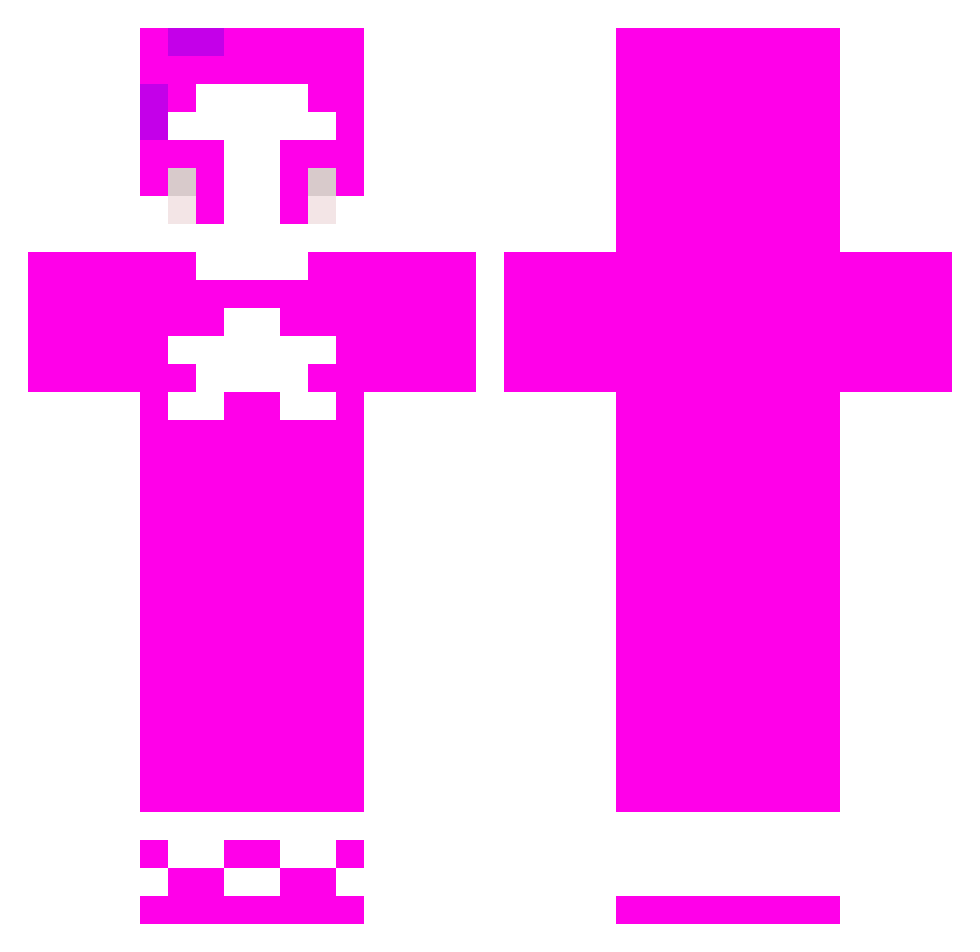 TSourMilk Minecraft skin, front and back view