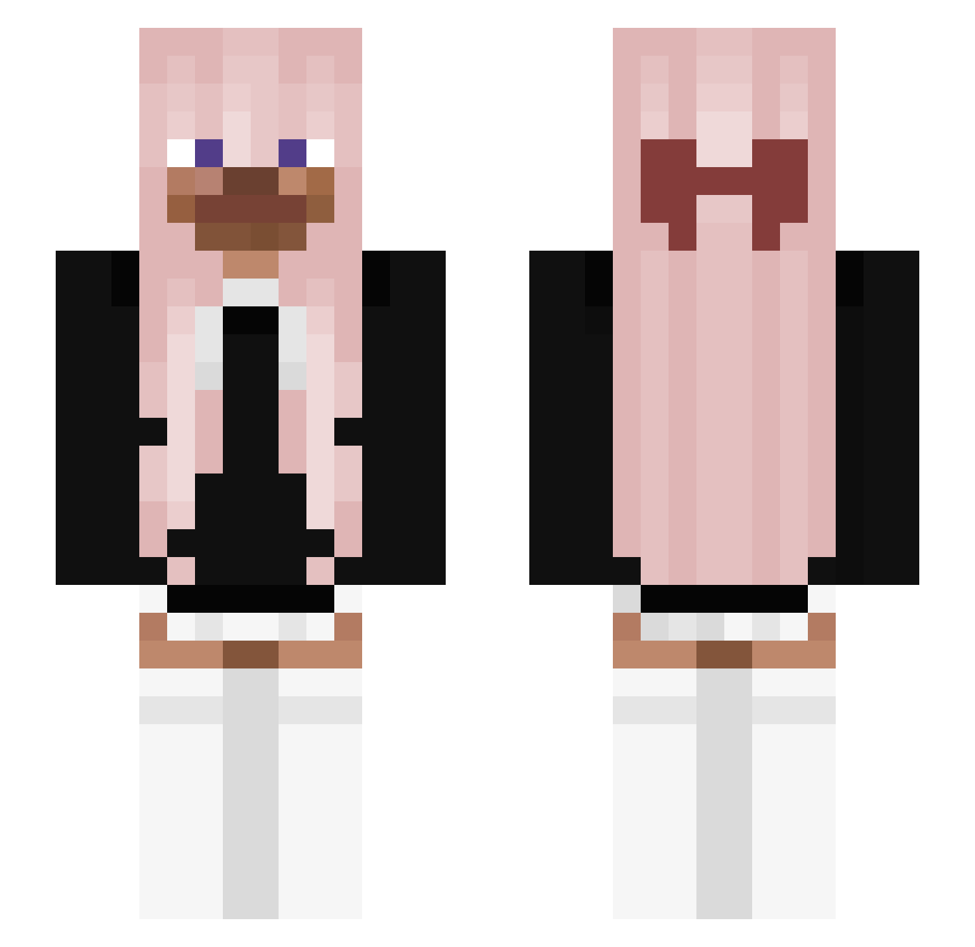 Caitrin Minecraft skin, front and back view