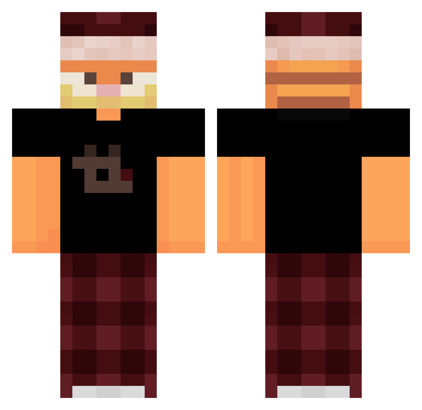 malpeczka_12345 Minecraft skin, front and back view