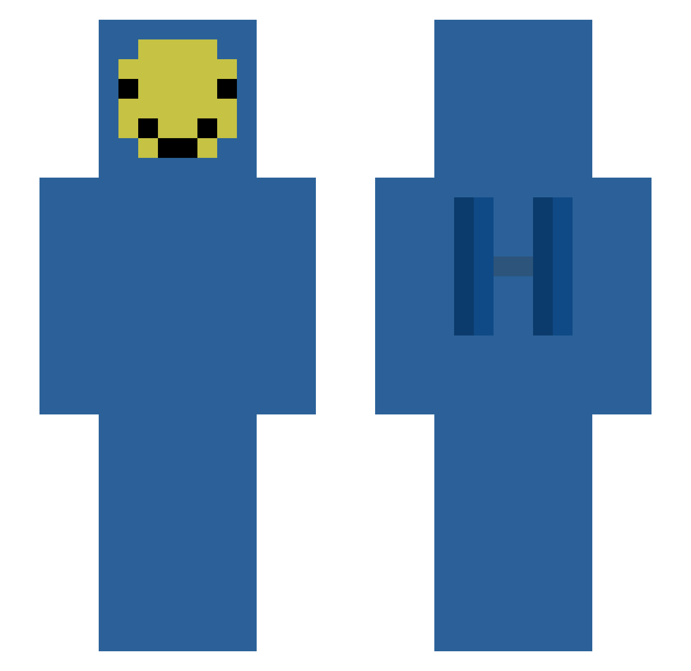 ManiETup_ Minecraft skin, front and back view