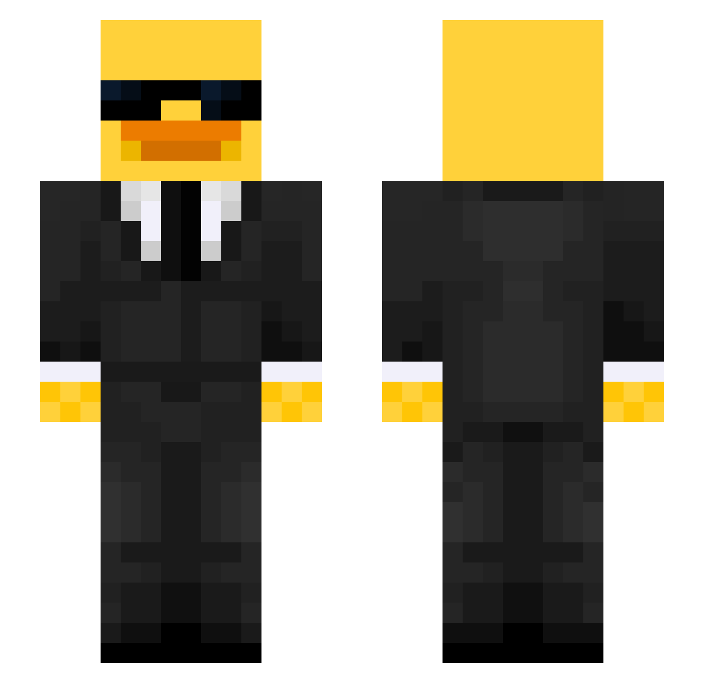 LumpixX_YT Minecraft skin, front and back view