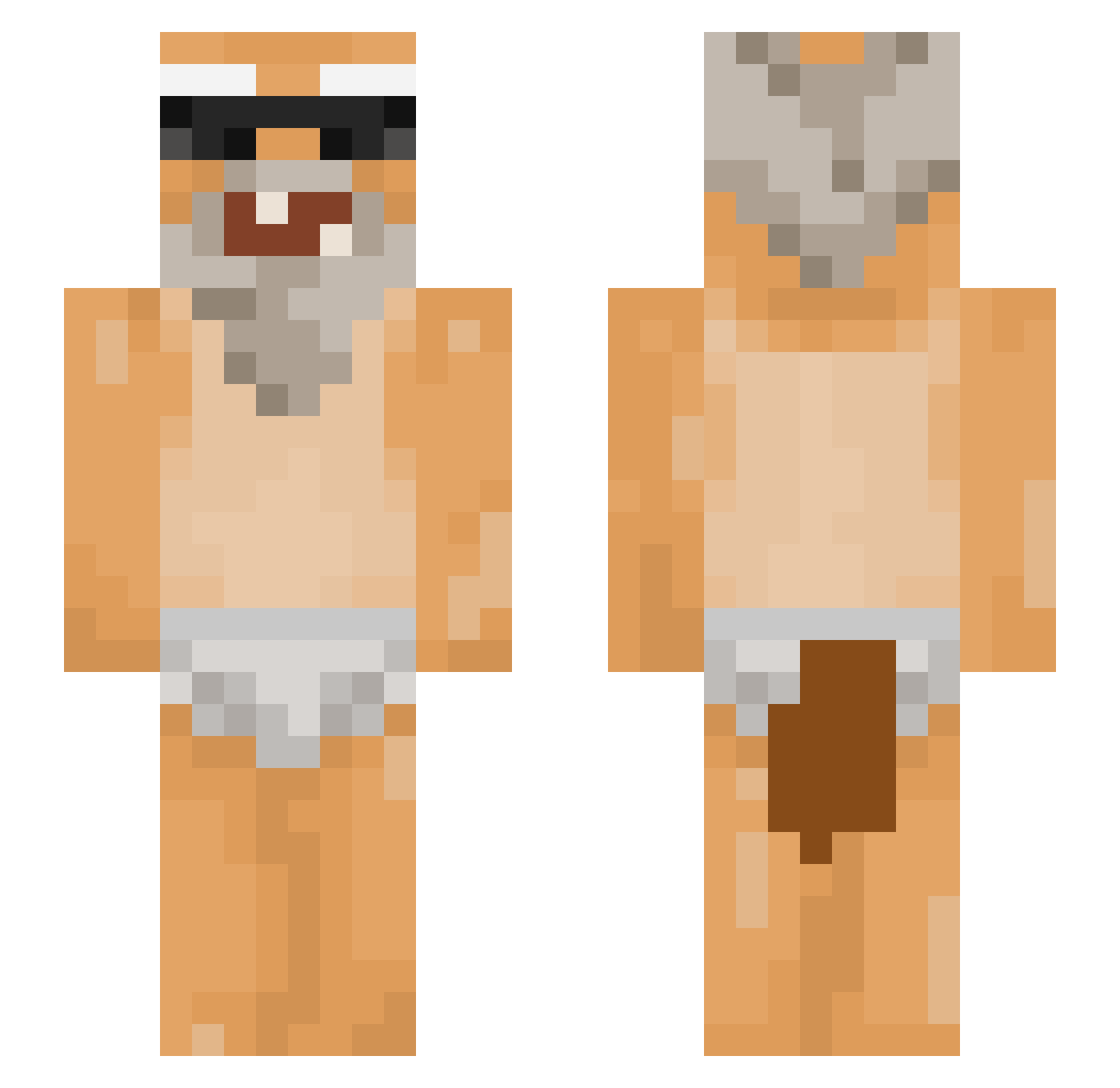 ProGo321 Minecraft skin, front and back view