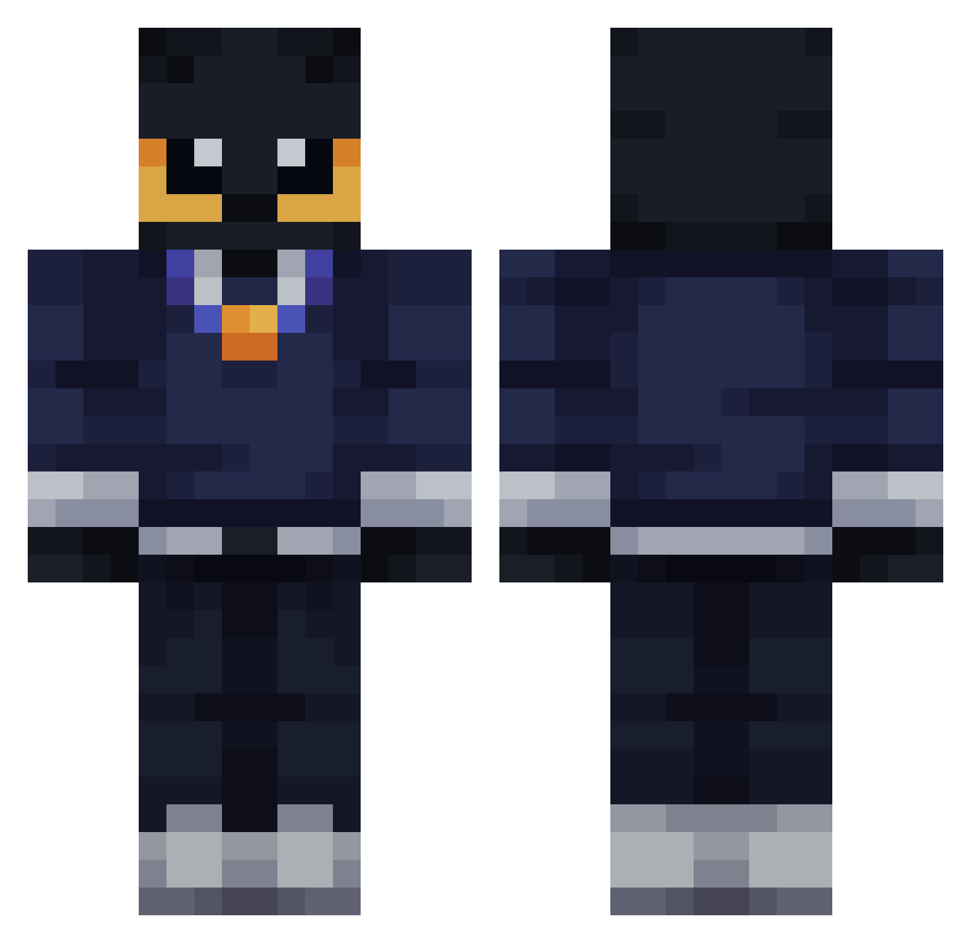 epicmrfrosty Minecraft skin, front and back view