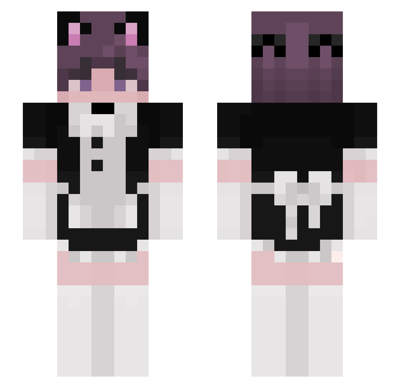 lonenOwo Minecraft skin, front and back view