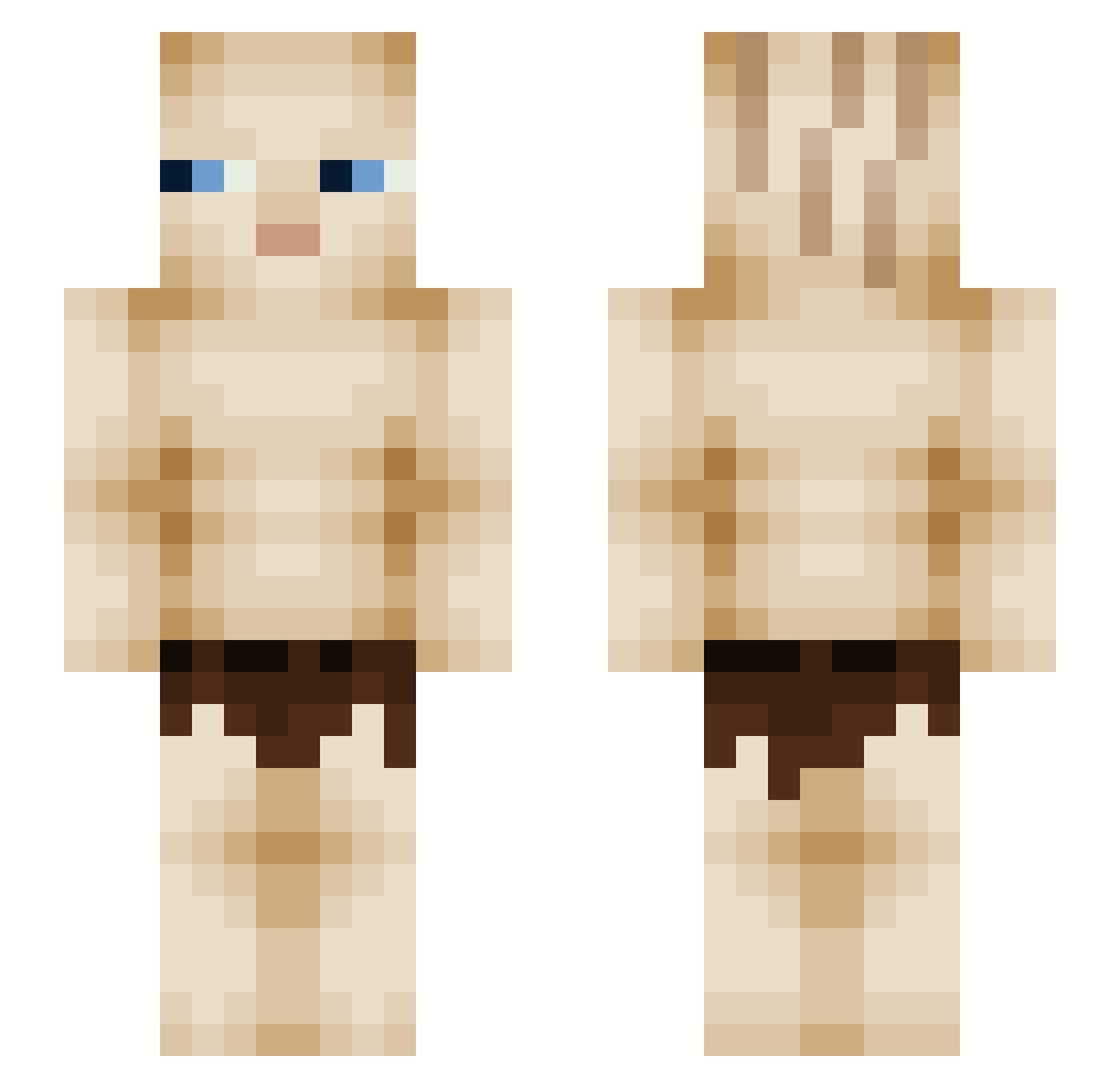 KobusNL6470 Minecraft skin, front and back view