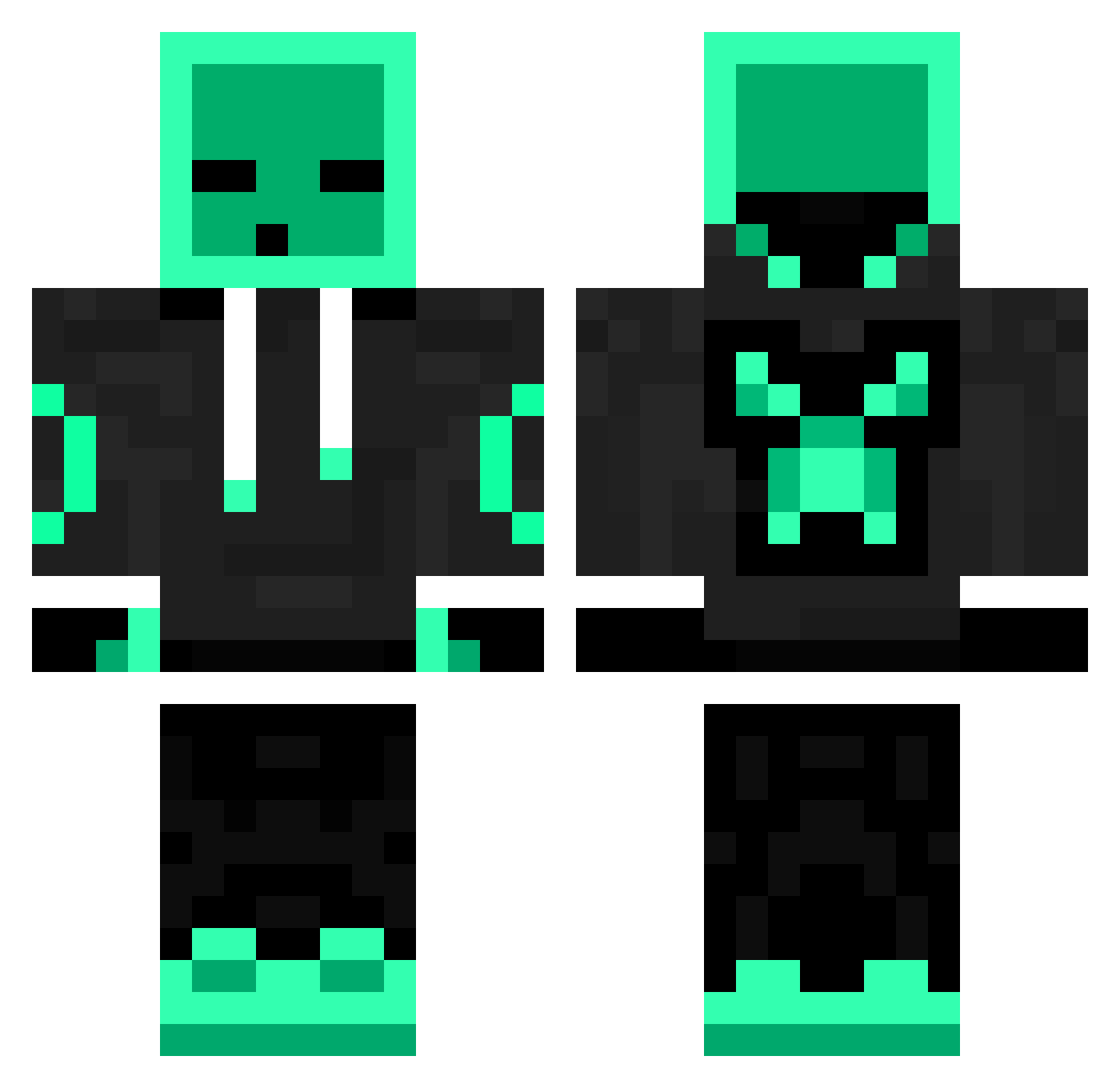 pyokopyoko123 Minecraft skin, front and back view