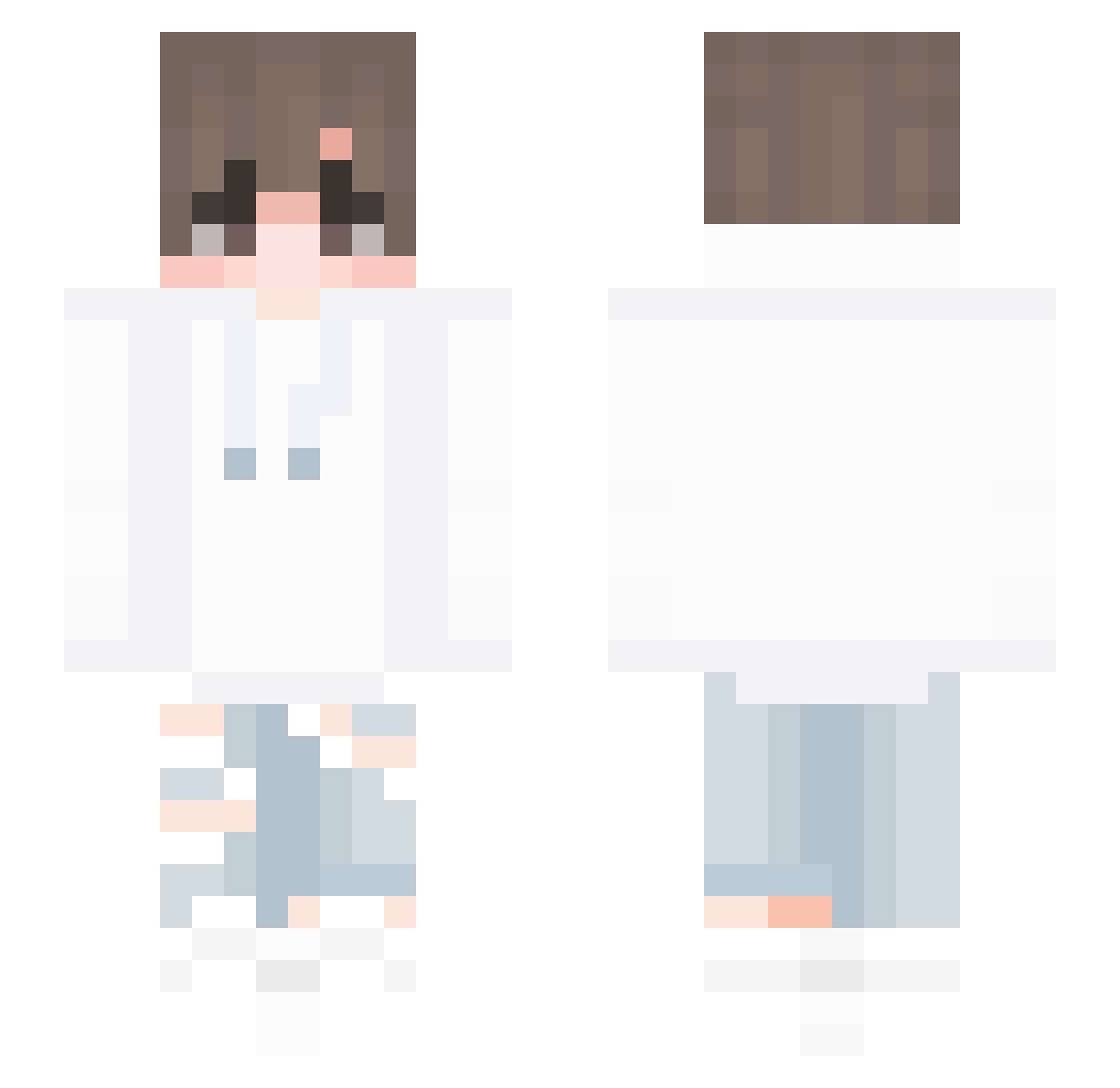 S0riaK Minecraft skin, front and back view