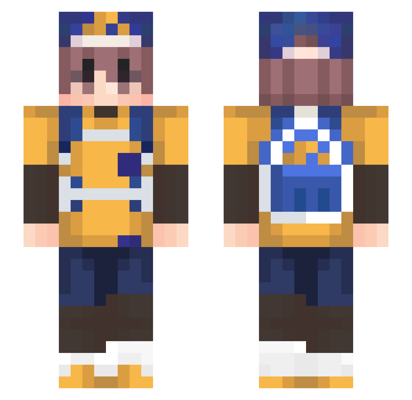 rennn__ Minecraft skin, front and back view