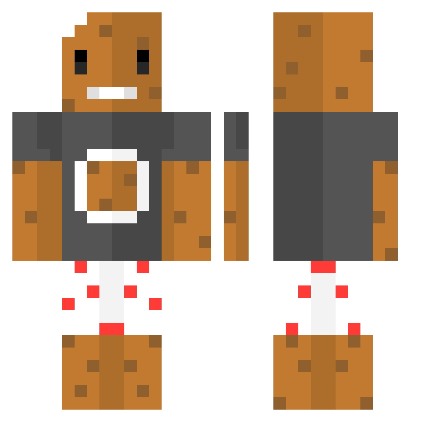 aCookieGood Minecraft skin, front and back view
