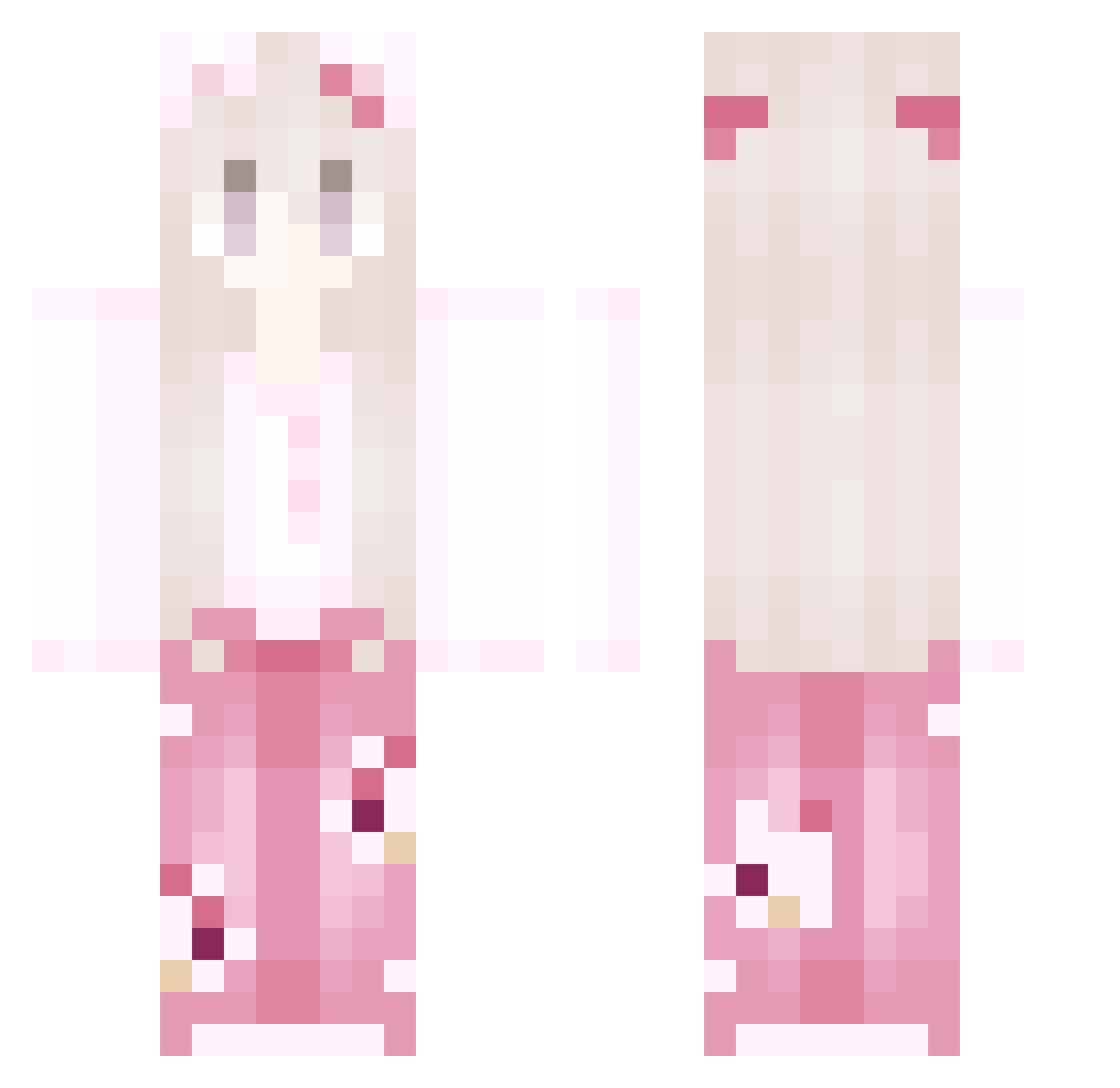 FREETY_ Minecraft skin, front and back view