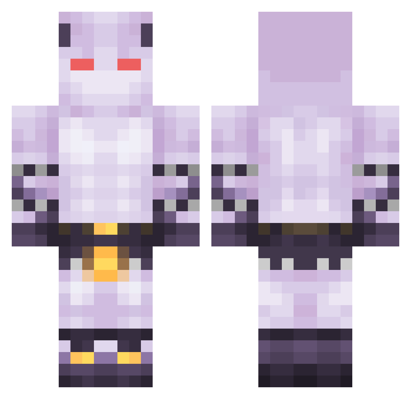 siloo_136 Minecraft skin, front and back view
