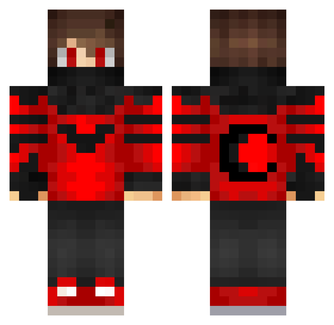 BaranAktas14 Minecraft skin, front and back view