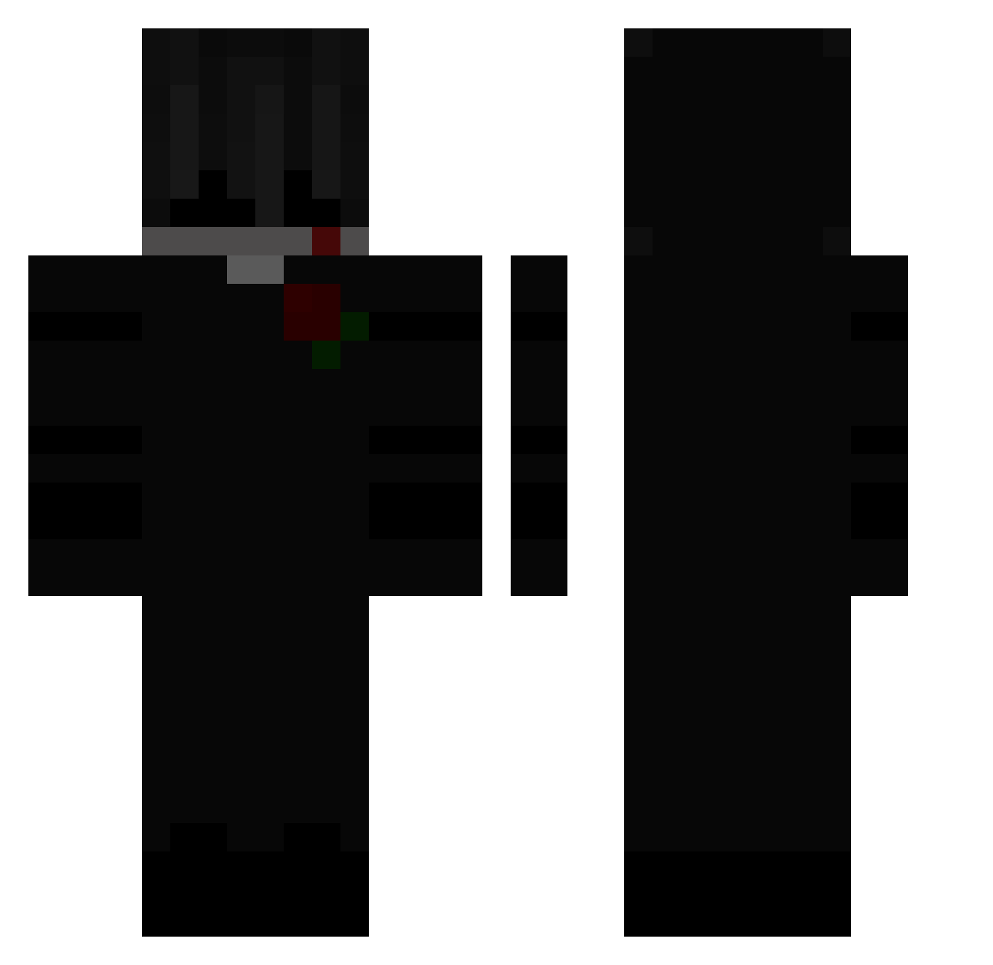 Bad_in_love Minecraft skin, front and back view