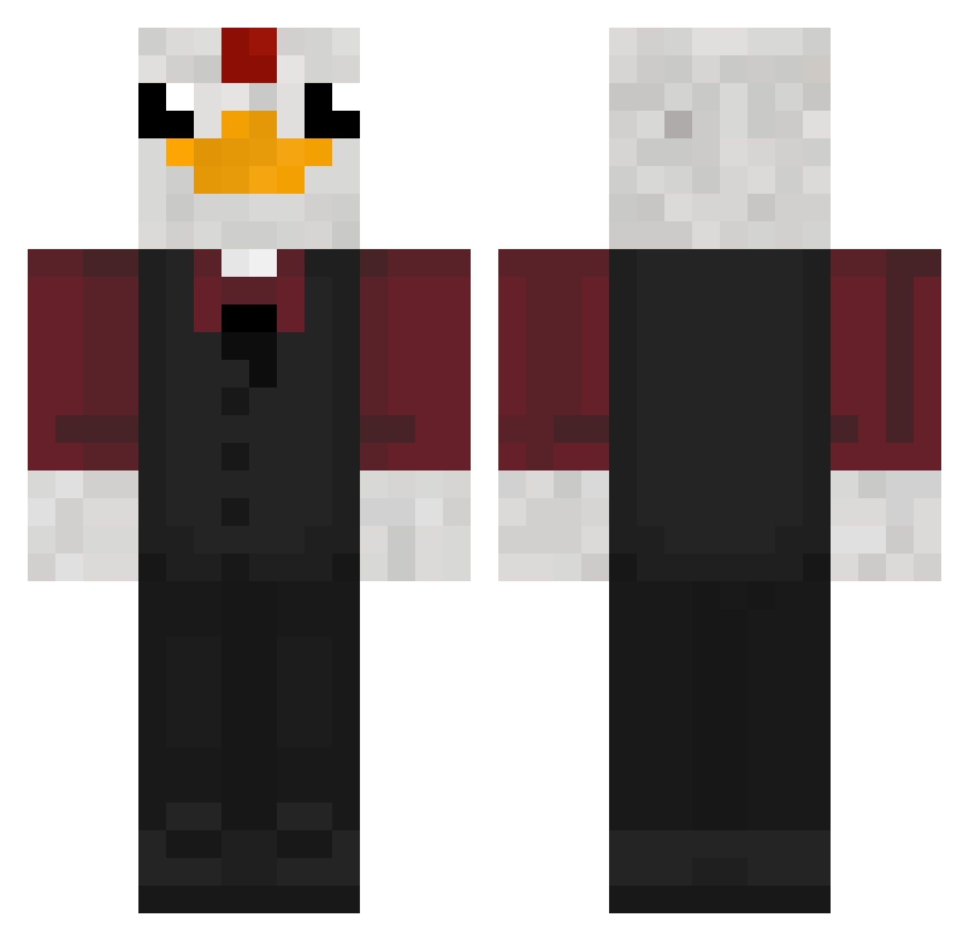 Sweet_Stefan Minecraft skin, front and back view