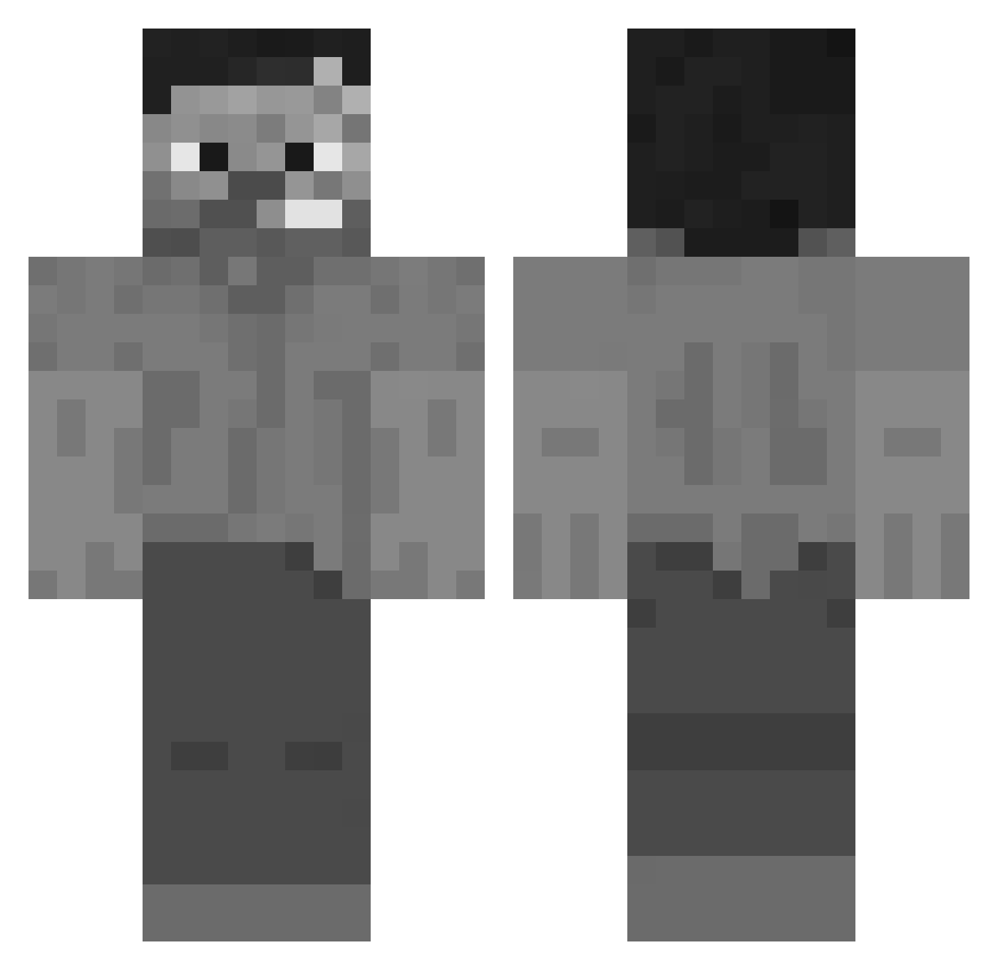 the_chosen_154 Minecraft skin, front and back view