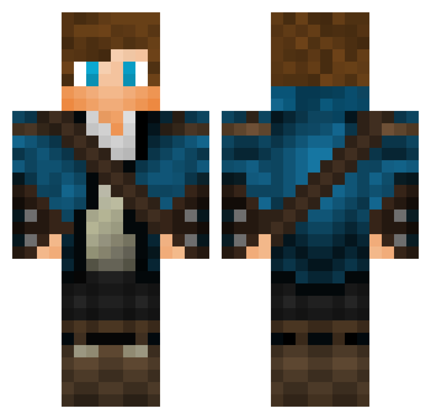 noammen2 Minecraft skin, front and back view