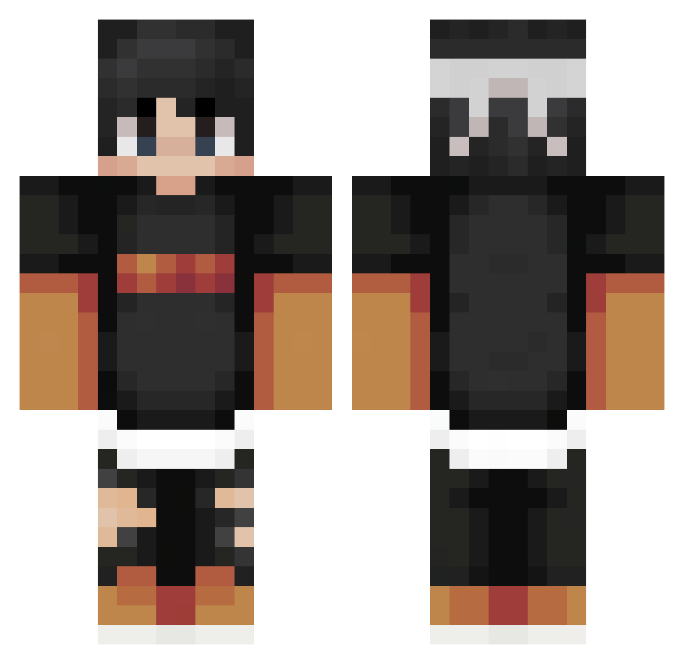 Daffy_Is_Online Minecraft skin, front and back view