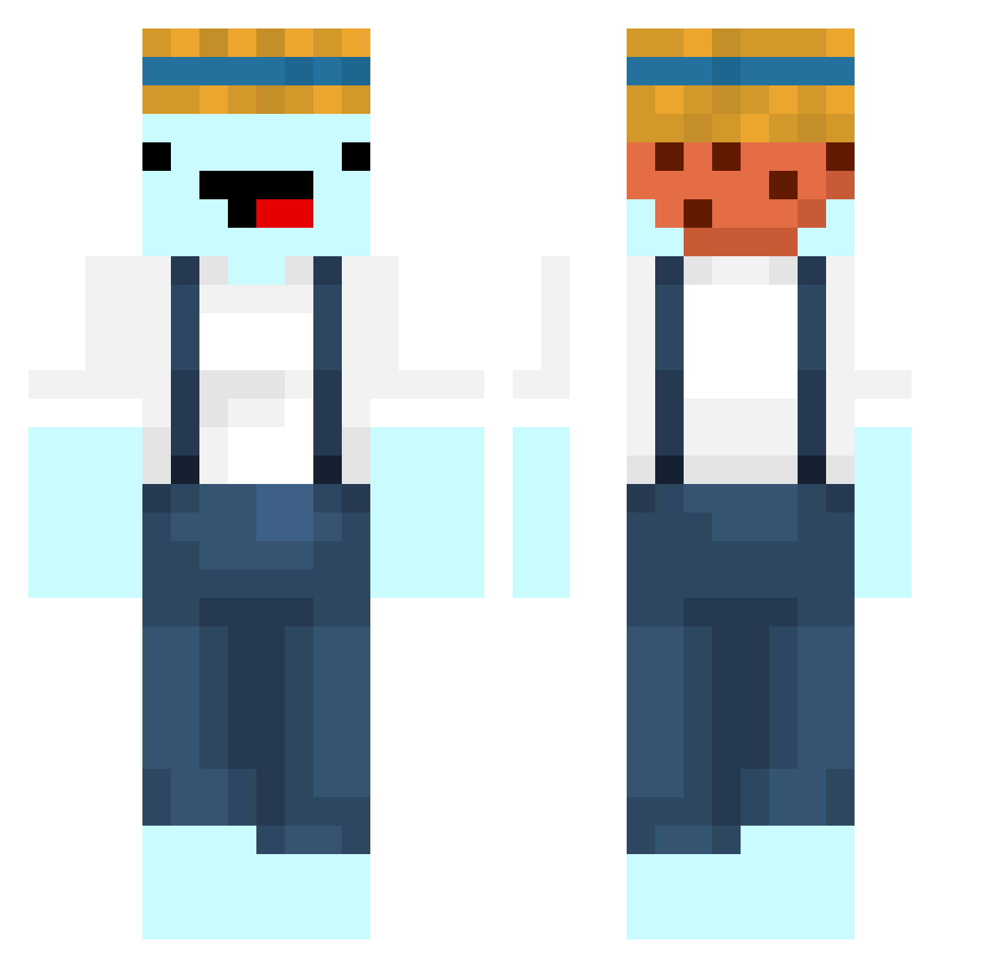 yeonjun7 Minecraft skin, front and back view