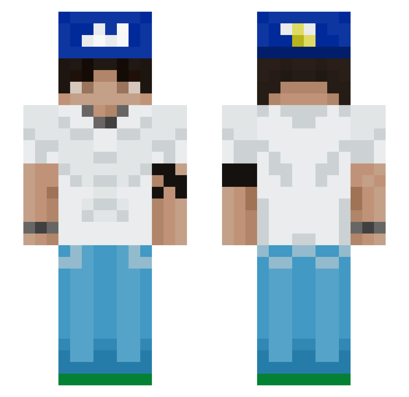 Tomiii_111 Minecraft skin, front and back view