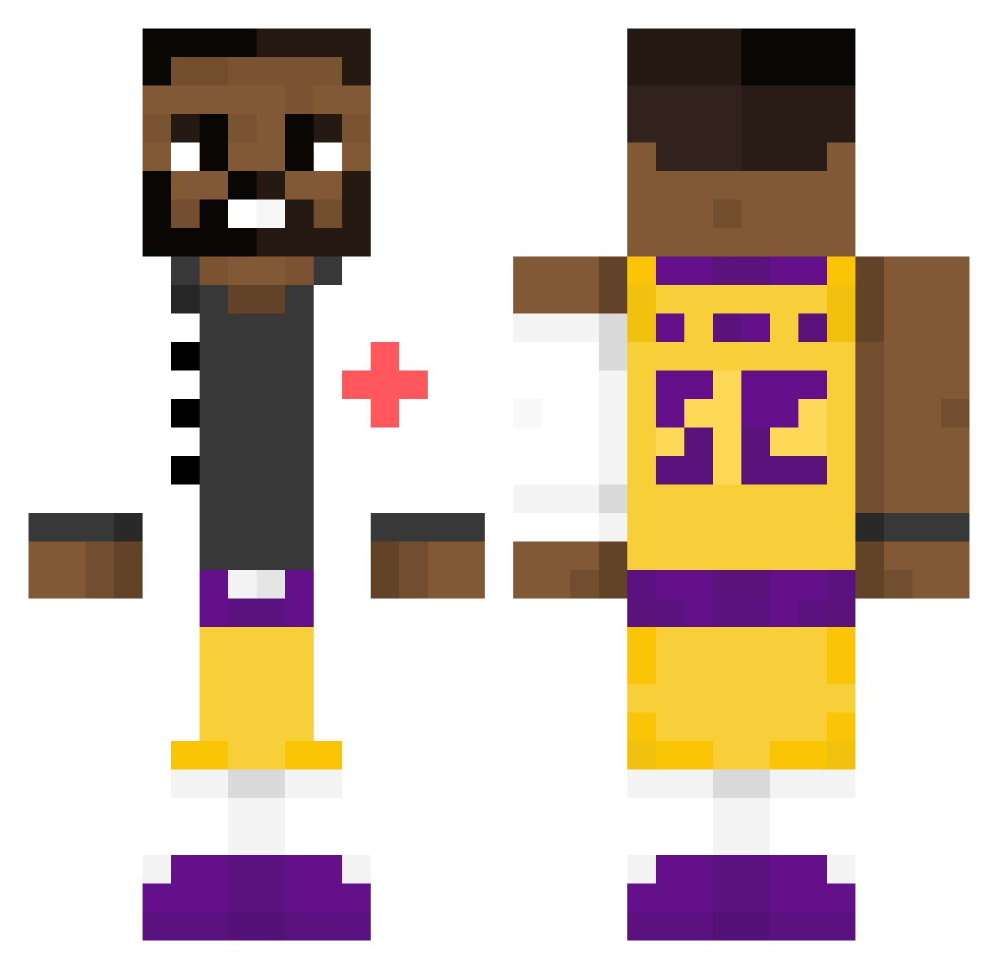Maxamillion8311 Minecraft skin, front and back view