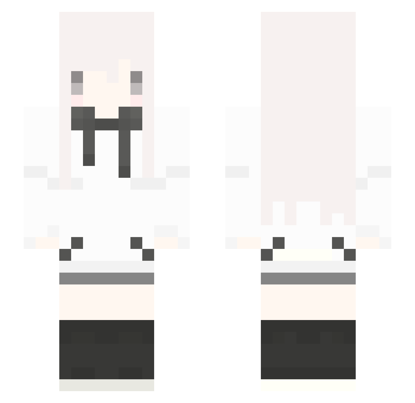 ppxny Minecraft skin, front and back view