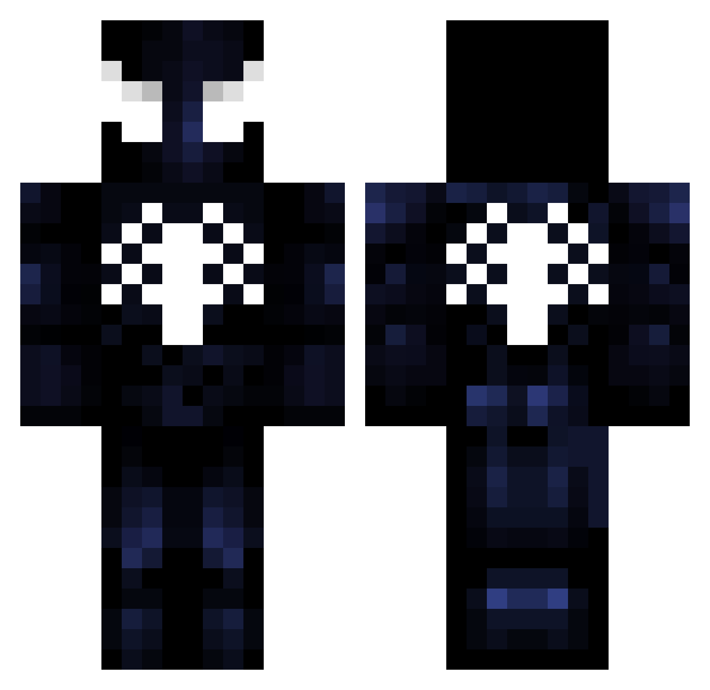 Conquest911 Minecraft skin, front and back view