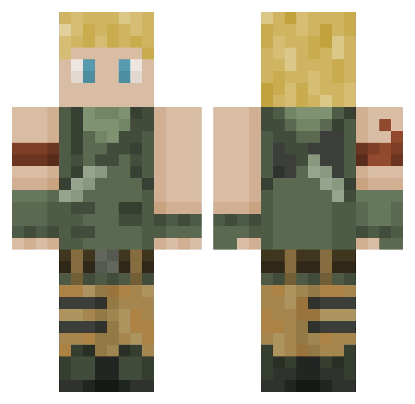 idieusj Minecraft skin, front and back view