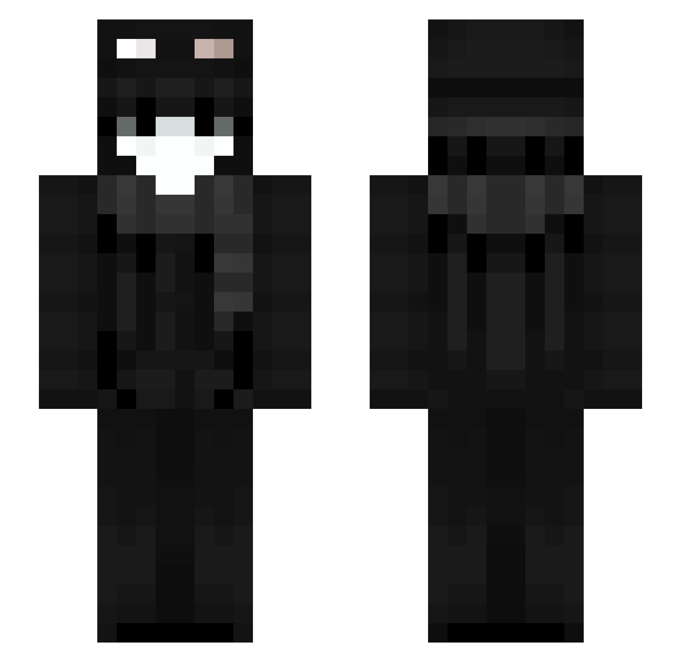 ritualhaunt Minecraft skin, front and back view