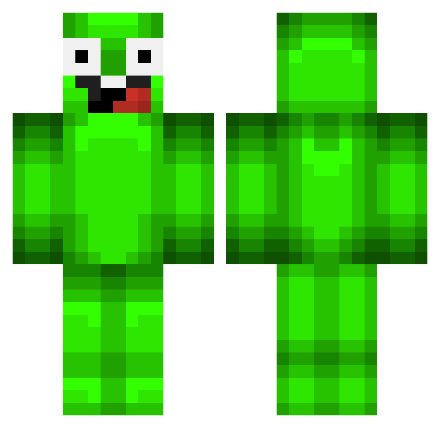 ronny06 Minecraft skin, front and back view